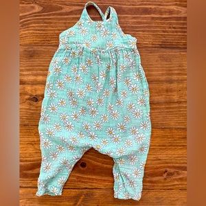 Angel Dear Flower Power Tie Back Romper SZ 12-18 months